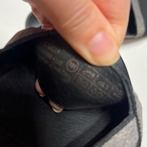 Cougar Lucia Bicolor Slip-On Sporty Leather Sandals in Black and Silver Gray 9M - Picture 11 of 11